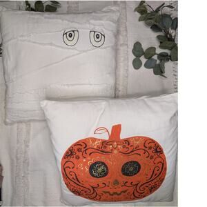 Halloween Pumpkin & Glow in the Dark Mummy Pillows